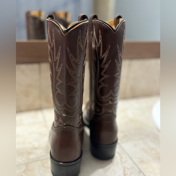 Like NEW Women's Western Cowboy Leather ACME boots - sz 6 - Picture 7 of 10